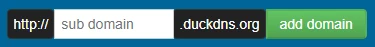 DuckDNS add domain