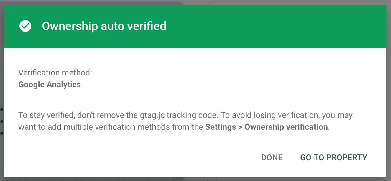 Ownership auto verification